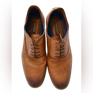 Vince Camuto Lawsen Cognac Shihara Dress Shoes Oxfords Mens Size 11 1/2 M Brown